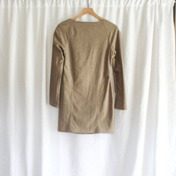 NWOT Zara Blogger Favorite Square Neck Houndstooth Long Sleeve Mini Dress Medium - Picture 5 of 9